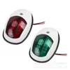 Luz de Navegación LED Roja y Verde de 12V Luces Laterales Izquierda y Derecha para Barco Accesorios Marinos Luces de Navegación Luces de Señalización Luces de Popa para Yates Aishu