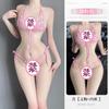 Lin linting sexy encaje traje de tres puntos ropa interior sexy para mujer pecho pequeño deseo puro pasión ardiente pijama abierto 2056