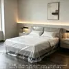Fundas protectoras desechables, película plástica engrosada, a prueba de polvo y suciedad, para cubrir y proteger camas grandes, sofás y muebles en casa; al por mayor