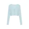Tejido de Seda de Hielo, Ropa con Protección Solar, Camisa para Aire Acondicionado, Moderna y Versátil, Adelgazante, Cárdigan de Punto Casual, Chaqueta Fina