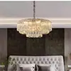 Novo Lustre de Cristal Moderno Minimalista de Luxo e Elegância para Sala de Jantar e Quarto, Iluminação Principal de Alto Padrão para Sala de Estar e Villa