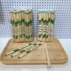 Palitos Descartáveis de Boa Qualidade para Barracas de Takeaway, Palitos Redondos para Catering Comercial, Palitos Duplos para Restaurantes, 50 Por Pacote