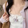 Colar Pingente Geométrico Irregular Estilo Coreano para Mulheres, Corrente de Clavícula Única e Exquisita, Acessório Versátil e Simples para Uso Diário