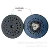 Roda de polimento elétrica 6 polegadas 15 furos / 17 furos através do orifício Bandeja de Velcro tampa azul Preto Pu gancho curto disco de moagem spot