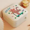 Caja de Almacenamiento de Joyería Sectionada Antioxidation Estuche Mini Portátil para Accesorios Almacenamiento para el Hogar y Viajes para Pendientes Collares Anillos