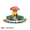 Silla giratoria exterior para niños de jardín de infantes, carrusel eléctrico grande de fibra de vidrio, camión de madera, caballo de madera, equipo de parque de atracciones