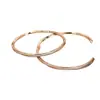 Pulseira Mobius Totalmente Cravejada de Diamantes Amazon para Mulheres, Pulseira com Design Aberto-Fechado, Anel Mobius no Atacado