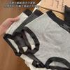 Ropa interior de algodón gris sin costuras de cintura media para mujer, Boxer ajustado de jacquard antibacteriano Clase A de alta elasticidad, 100% algodón para mujer