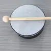 Instrumento de percusión infantil Orff 8 pulgadas imitación piel de oveja cuero de poliéster pandereta de piel de oveja tambor de mano