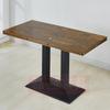 Mesa y silla de comida rápida sencillas al por mayor, silla de esquina de hierro, tienda de té con leche, restaurante, cantina, mesa y silla combinadas
