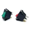 Interruptor tipo barco Kd3 de tres patas, dos velocidades, basculante con luz, interruptor de encendido para electrodomésticos, interruptor de doble posición de tarjeta