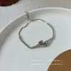 Encantador Serpiente~Pulsera de Diamantes Brillantes en Forma de Serpiente, Joven y Lujosa, Nicho, Pulsera Exquisita y Versátil, Regalo para Mejor Amiga