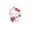 Acessórios de Desenho Animado Hello Kitty da Amazon Pingente Gato Fofo com Gotejamento de Óleo Violino Pingente de Liga Chaveiro DIY