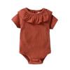 Roupa de Bebê 0-1 Ano Bebê Feminino Peça Única Manga Curta Macacão de Peça Única Exportação Transfronteiriça Atacado