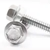 Tornillo autorroscante autorroscante hexagonal de acero inoxidable DIN7504K con cola de taladro hexagonal externa tornillo autorroscante autorroscante