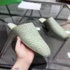 Nuevas Pantuflas Casuales de Piel Genuina Tejida Estilo Europeo, Cerradas, Planas, Slip-On, para Pareja, Hombres y Mujeres, Pantuflas Cómodas Retro