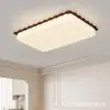 Lámpara de Techo para Sala de Estar Color Crema Modelo Nuevo 2026 Amigable con la Vista Moderna Minimalista Estilo Mid-Century Forma de Pastel Veta de Madera de Nogal Luz para Vestíbulo Principal
