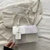 Bolso de hombro patchwork nuevo estilo chino, moderno y chic, un bolso de mano simple y casual para el día a día, un bolso cuadrado pequeño para ventas transfronterizas