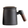 Taza de Té con Separación de Té y Agua, Taza Cerámica de Gran Capacidad para Hombres y Mujeres, Taza con Filtro para Oficina, Regalo de Negocios