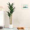 Macetas Decorativas Minimalistas Nórdicas para Balcón y Sala de Estar Transfronterizas, Plantas Artificiales Multitamaño, Plantas Verdes, Macetas Grandes de Diámetro para Piso