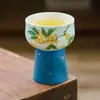Xícara de chá de orquídea e canela salpicada de ouro feita de fábrica, conjunto de chá kung fu pintado à mão, xícara especial de mestre, xícara de chá requintada exclusiva pessoal