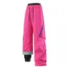 Pantalones de exterior tres en uno con forro polar y de plumón para hombre y mujer, cortavientos, impermeables, cálidos pantalones de plumón de invierno para montañismo y esquí