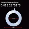 Junta de Silicone Junta Plana Redonda Junta de Mangueira Junta de Flange de Silicone Resistente a Alta Temperatura Junta de União de Silicone Junta para Medidor de Água