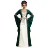 Novo Conjunto de Vestido Palaciano Retrô com Capa para Festa a Fantasia Medieval Vitoriana