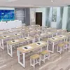 Fábrica de mesas de treinamento mesa longa carteiras e cadeiras de estudante individuais e duplas alunos do ensino fundamental e médio cursinho mesa de treinamento para funcionários de reunião