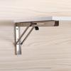 Soporte triangular plegable móvil de acero inoxidable para el hogar, soporte de ángulo recto de 90 grados con carga, soporte de pared superior para partición