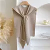Chal de Lana Tejido Estilo Pequeño Lujo para Mujer Primavera y Otoño Versátil Decorativo Envoltorio para Hombros Verano Habitación con Aire Acondicionado Capa Exterior Chaleco Cuello Falso