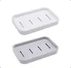 Jabonera Simple Estilo Japonés Caja de Almacenamiento para Jabón Baño Inodoro Lavabo Hogar Doble Capa Drenaje Estante para Jabón