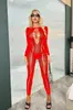 Body Sexy de una Pieza con Mangas Largas Sedoso Transparente Ropa Interior Sexy Venta Directa de Fabricantes Europeos y Americanos Body para Mujer Malla K038