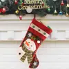 Explosiones Transfronterizas Árbol de Navidad Suministros Decorativos Calcetines de Navidad Bolsa de Regalo de Dulces Lindo Muñeco de Nieve Calcetines Decorativos de Navidad