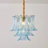 Venda Direta da Fábrica Lâmpada de Sala de Estar Francesa MURANO Luxo Leve Retro Lustre para Escada Duplex Lâmpada para Quarto Principal de Vidro Americano