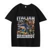 Camiseta Meme Engraçada Brainrot Italiano Masculino Feminino Tralalero Tral