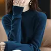 Venta al por mayor transfronteriza de suéteres de punto de manga larga para mujer nuevos de otoño e invierno, tops tipo pullover de talla grande, artículo popular de exportación