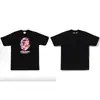 2026 Nueva Marca de Moda BAPE Cabeza de Simio Algodón Puro Peso Pesado Manga Corta Corte Holgado Camiseta para Hombres y Mujeres, Parejas y Estudiantes