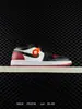Air Aj1 Jordan 1 Low Entrenamiento Alemán Color Samba Clásico Unisex de Caña Baja Deportivas Casuales Baloncesto Tenis