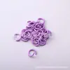 1.2*10MM anel aberto colorido conexão de tinta anel de ferro pulseira material artesanal tinta acessórios de joias DIY