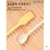 Cuchara para Mermelada de Casa Espátula de Doble Cabeza Cuchillo para Mantequilla Palillos de Silicona de Grado Alimenticio Cuchara Juego de Vajilla Portátil Anti-Caída