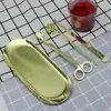 Herramientas Doradas de Acero Inoxidable para Velas de Aromaterapia: Campana Dorada para Velas, Cortador de Velas, Gancho para Velas, Cubierta para Velas, Bandeja para Herramientas de Velas