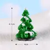 Paisagem miniatura de boneco de neve de Natal, arranjo em vaso com cena de neve, pequenas peças decorativas, pingente de chaveiro Papai Noel, presentes de resina, atacado