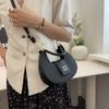Bolsa pequena retrô de alta qualidade feminina 2024 Nova textura de verão Bolsa crescente Bolsa transversal Bolsa de ombro nas axilas