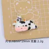 Vaca de Dibujos Animados Bebé Linda Hecho a Mano DIY Accesorios para Joyería Pegamento de Crema Resina Pequeños Accesorios Hebilla de Zapato con Agujero Material