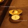 Lingote de Latão Puro para Escritório e Sala de Estar, Artesanato de Metal Giratório de Latão Sólido Atrai-Riqueza