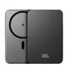 Batería Externa Magnética Inalámbrica de Carga Rápida 15W, Modelo Nuevo Transparente, Pantalla Digital, 10000mAh, Aleación de Aluminio, Fuente de Alimentación Móvil
