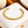 Suprimento Especial Transfronteiriço Aço Titânio Abridor Masculino e Feminino High-End em Forma de C Hidráulico Pulseira de Mão 18K Não Desbota Joias da Moda Atacado