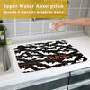 Tapete de Encimera Retro Transfronterizo de Tierra de Diatomeas Encimera de Cocina Absorbente Drenante Tapete Lavabo Salpicaduras Tapete Lavable Aislamiento Térmico