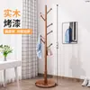 Perchero de Madera Maciza para Piso Perchero de Ropa para Dormitorio Perchero Vertical para Ropa para el Hogar Perchero para Bolsos de Interior de Oficina Otoño/Invierno